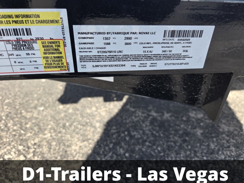 5x10 Sure-Trac Utility Trailer - 3K GVWR