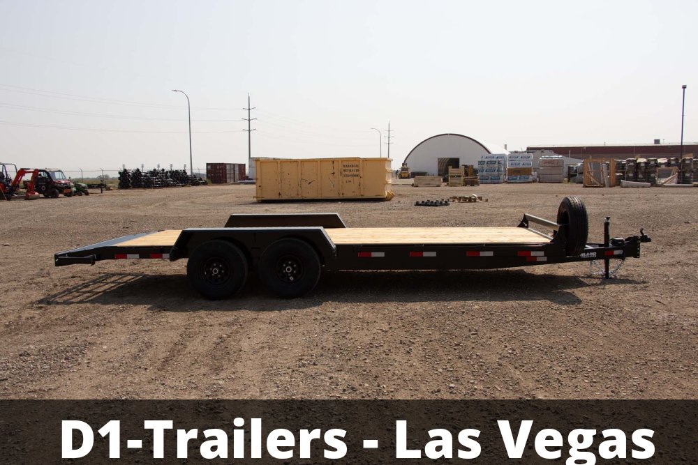 8.5x18 Southland Low Boy Tandem Axle Beavertail Equipment Trailer - 11K GVWR