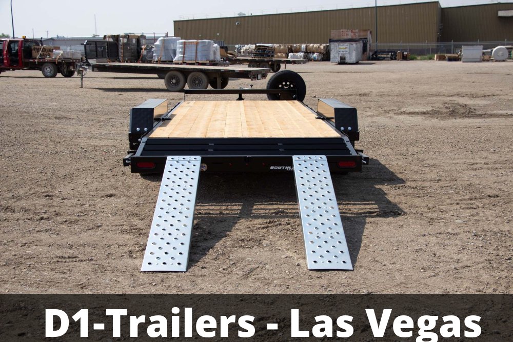 8.5x18 Southland Low Boy Tandem Axle Beavertail Equipment Trailer - 11K GVWR