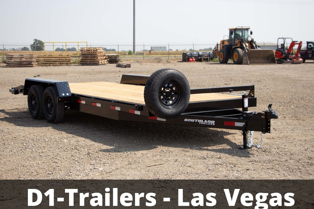 8.5x18 Southland Low Boy Tandem Axle Beavertail Equipment Trailer - 11K GVWR