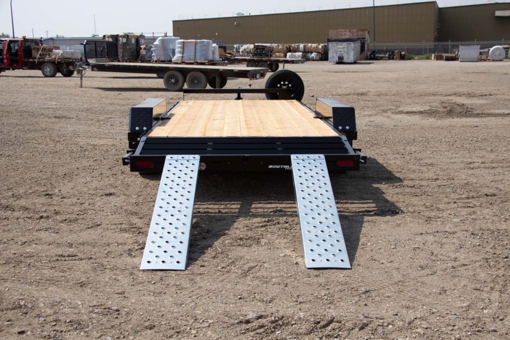 8.5x18 Southland Low Boy Tandem Axle Beavertail Equipment Trailer - 11K GVWR