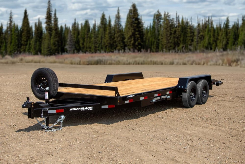 8.5x18 Southland Low Boy Tandem Axle Beavertail Equipment Trailer - 11K GVWR