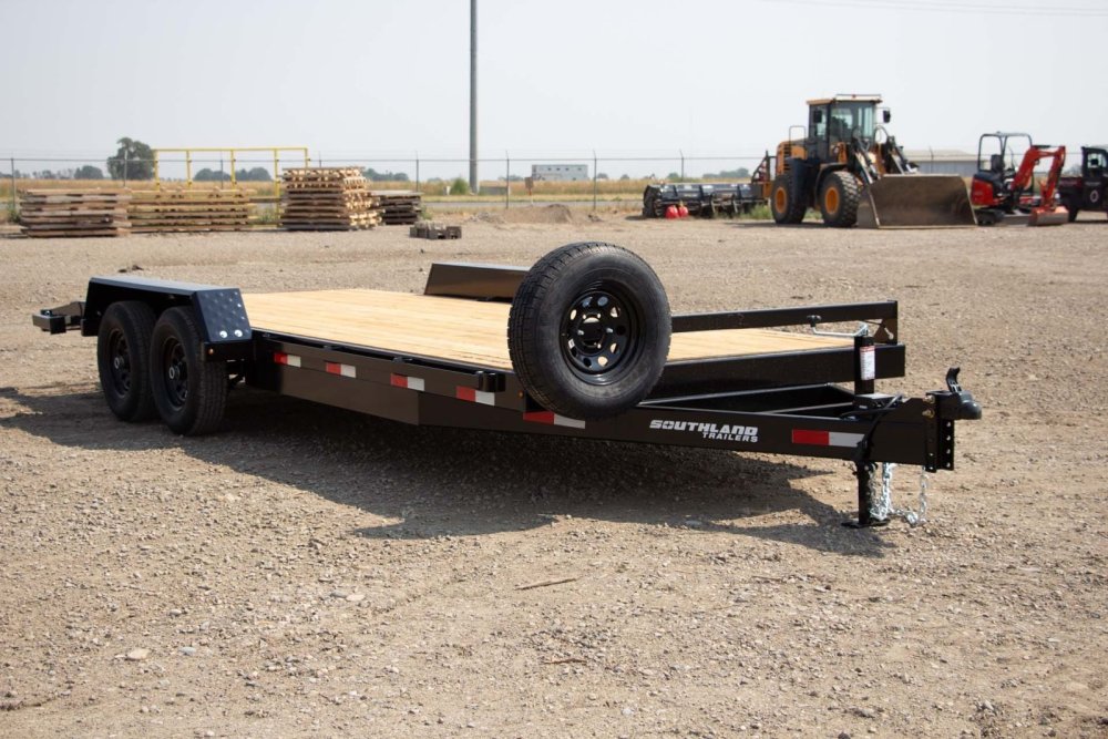 8.5x18 Southland Low Boy Tandem Axle Beavertail Equipment Trailer - 11K GVWR