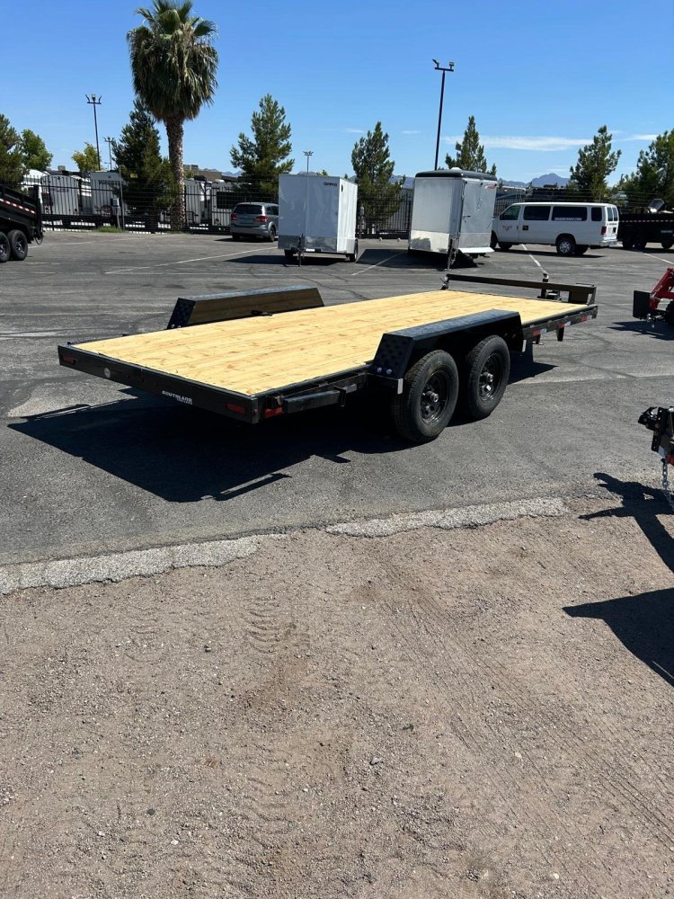 8.5x18 Southland Low Boy Tandem Axle Beavertail Equipment Trailer - 11K GVWR
