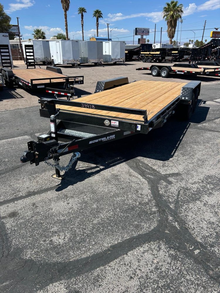 8.5x18 Southland Low Boy Tandem Axle Beavertail Equipment Trailer - 11K GVWR