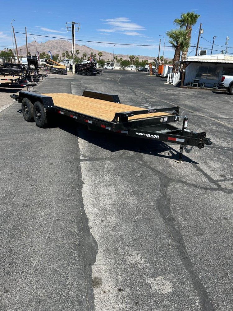 8.5x18 Southland Low Boy Tandem Axle Beavertail Equipment Trailer - 11K GVWR