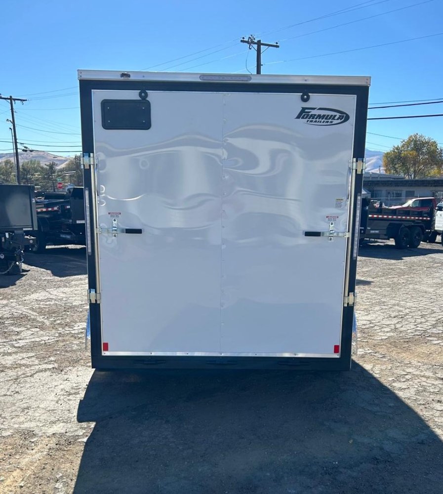 7x16 Traverse Flat Top V-Nose Enclosed Trailer - 7K GVWR | White | For Sale in Carson City, NV