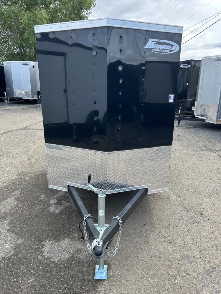 5x8 Formula Traverse Flat Top V-Nose Enclosed Trailer - 3K GVWR - Black | Carson City, NV