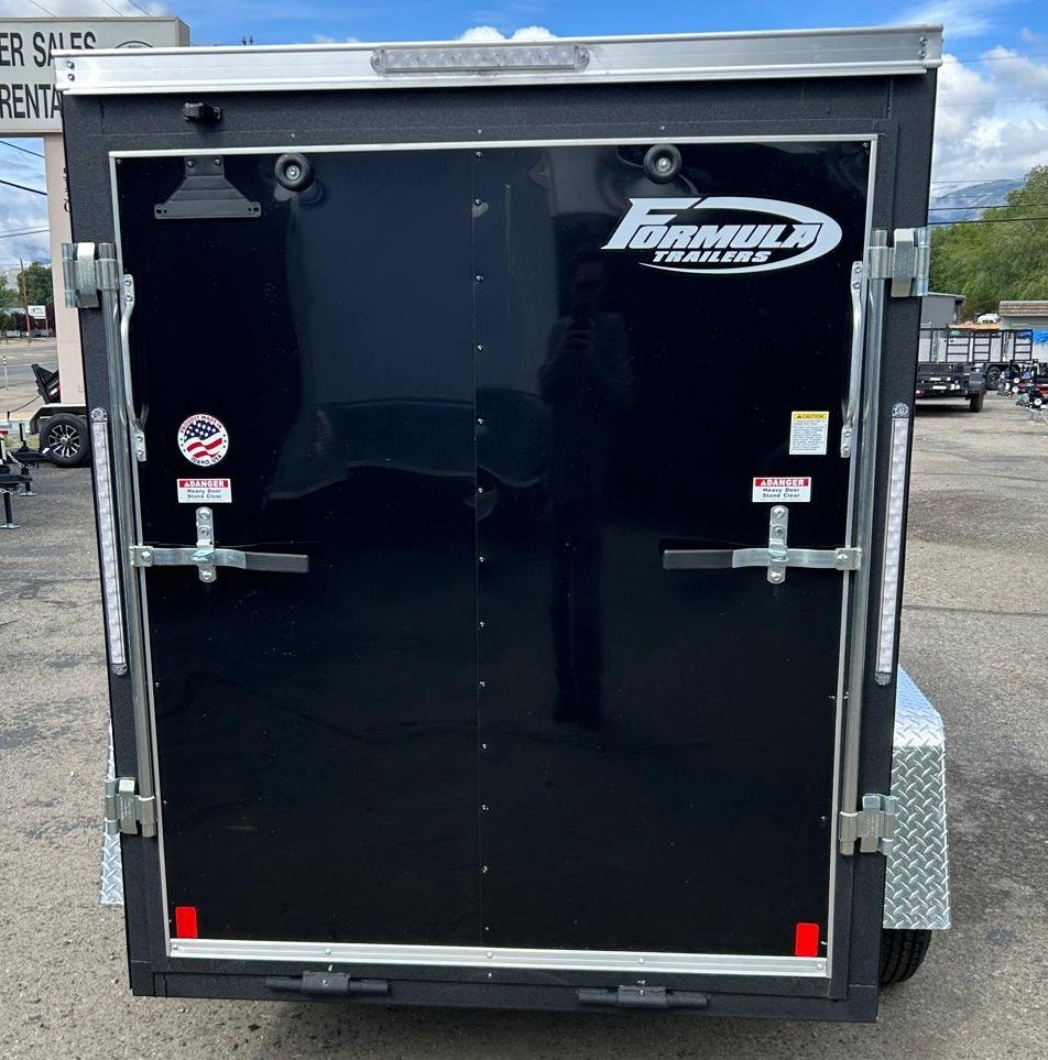 5x8 Formula Traverse Flat Top V-Nose Enclosed Trailer - 3K GVWR - Black | Carson City, NV