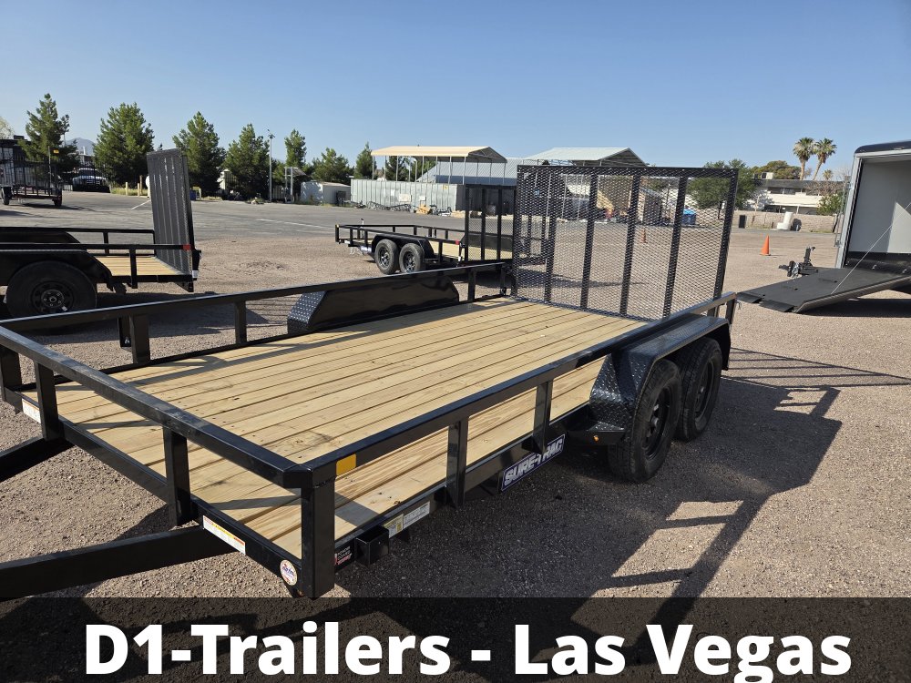 7x14 Sure-Trac Tube Top Utility Trailer - 7,000 lb GVWR