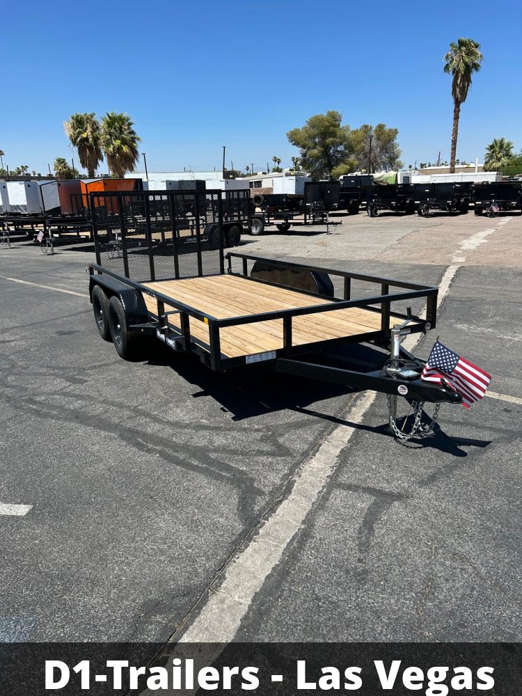 7x14 Sure-Trac Tube Top Utility Trailer - 7,000 lb GVWR