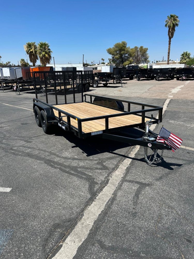 7x14 Sure-Trac Tube Top Utility Trailer - 7,000 lb GVWR