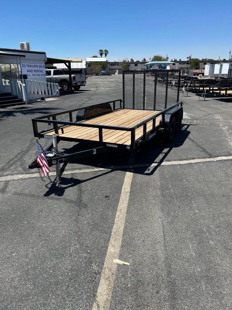 7x14 Sure-Trac Tube Top Utility Trailer - 7,000 lb GVWR