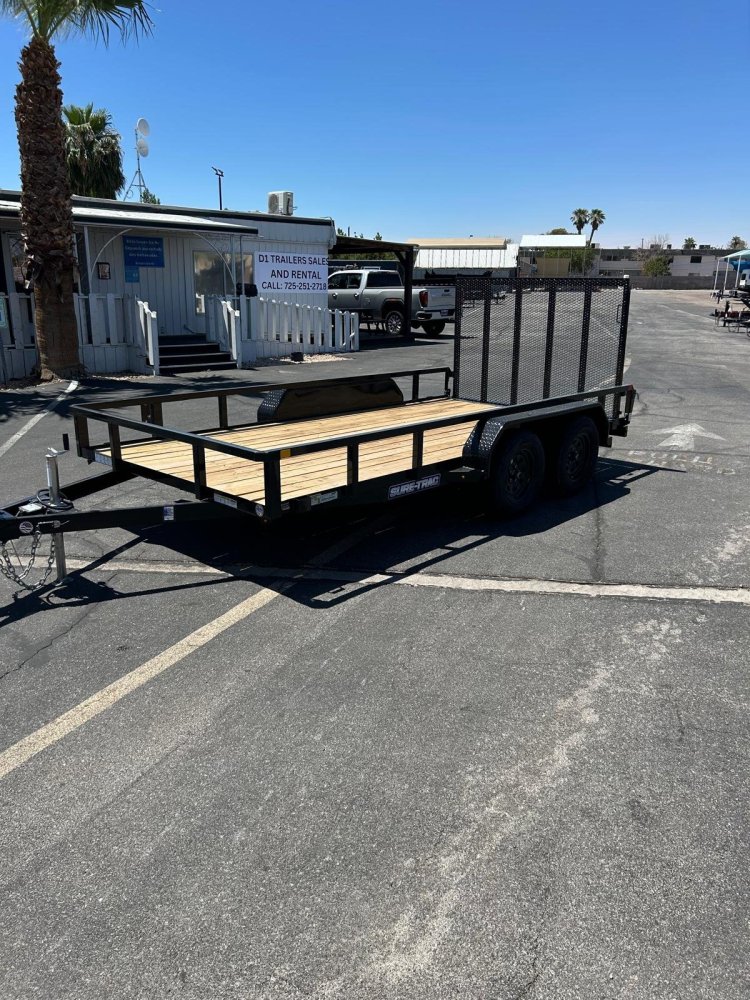 7x14 Sure-Trac Tube Top Utility Trailer - 7,000 lb GVWR