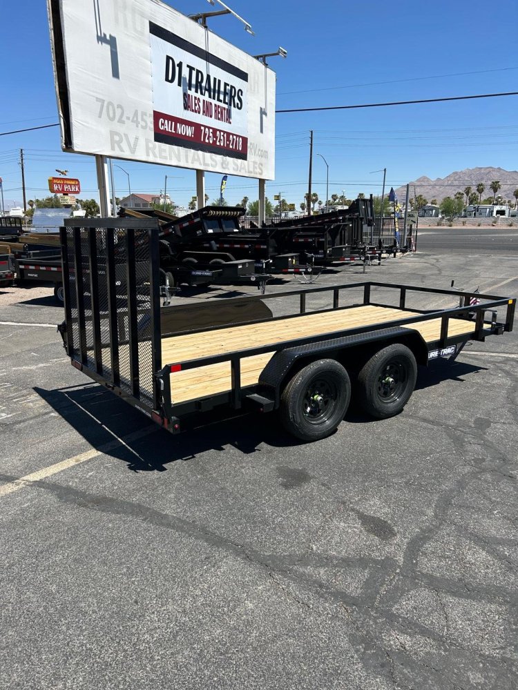 7x14 Sure-Trac Tube Top Utility Trailer - 7,000 lb GVWR