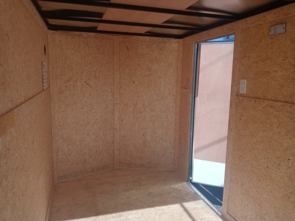 6x10 Look ST DLX Flat Top V-Nose Enclosed Cargo Trailer - 3K GVWR - White