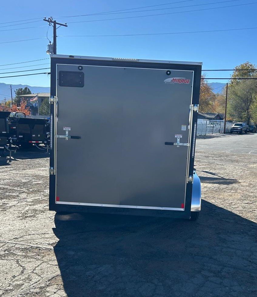 7x14 Traverse Flat Top V-Nose Enclosed Trailer - 7K GVWR | Charcoal | For Sale in Carson City, NV