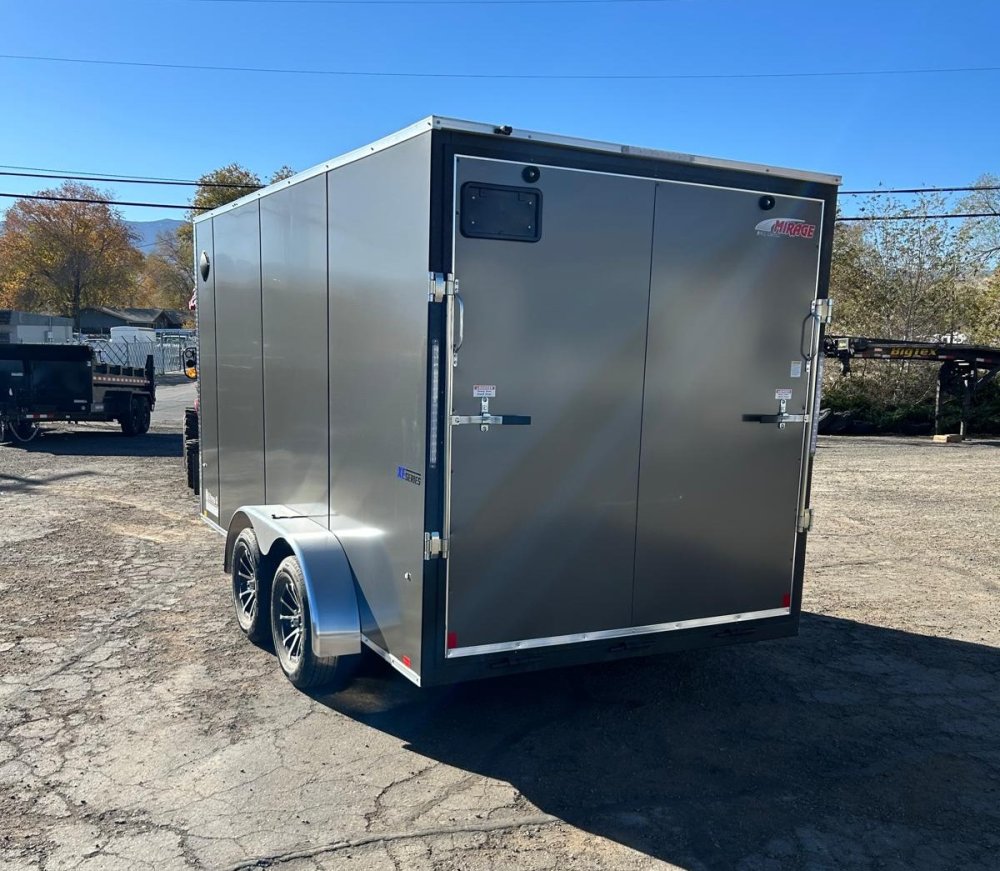 7x14 Traverse Flat Top V-Nose Enclosed Trailer - 7K GVWR | Charcoal | For Sale in Carson City, NV