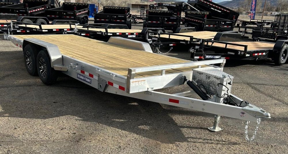 7x20 Sure-Trac Aluminum Power Tilt Trailer - 14K GVWR