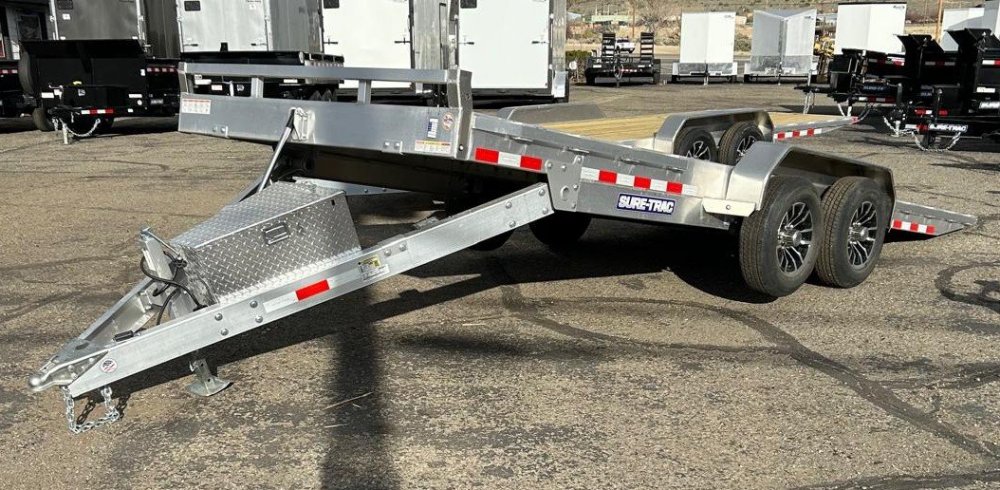 7x20 Sure-Trac Aluminum Power Tilt Trailer - 14K GVWR