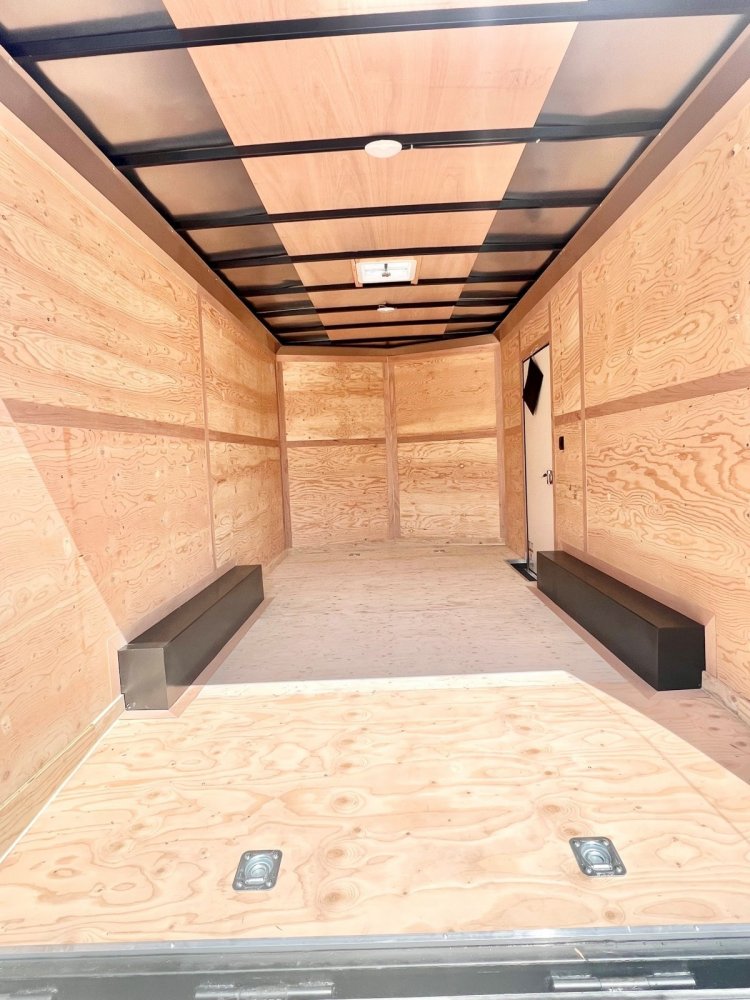 8.5x16 Forest River Cargo King Enclosed Trailer - White - 7K GVWR TA