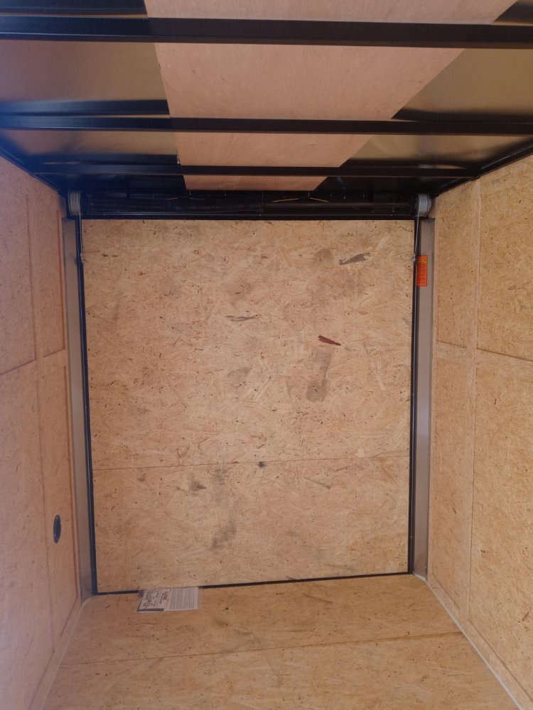 6x10 Look ST DLX Flat Top V-Nose Enclosed Cargo Trailer - 3K GVWR - Silver