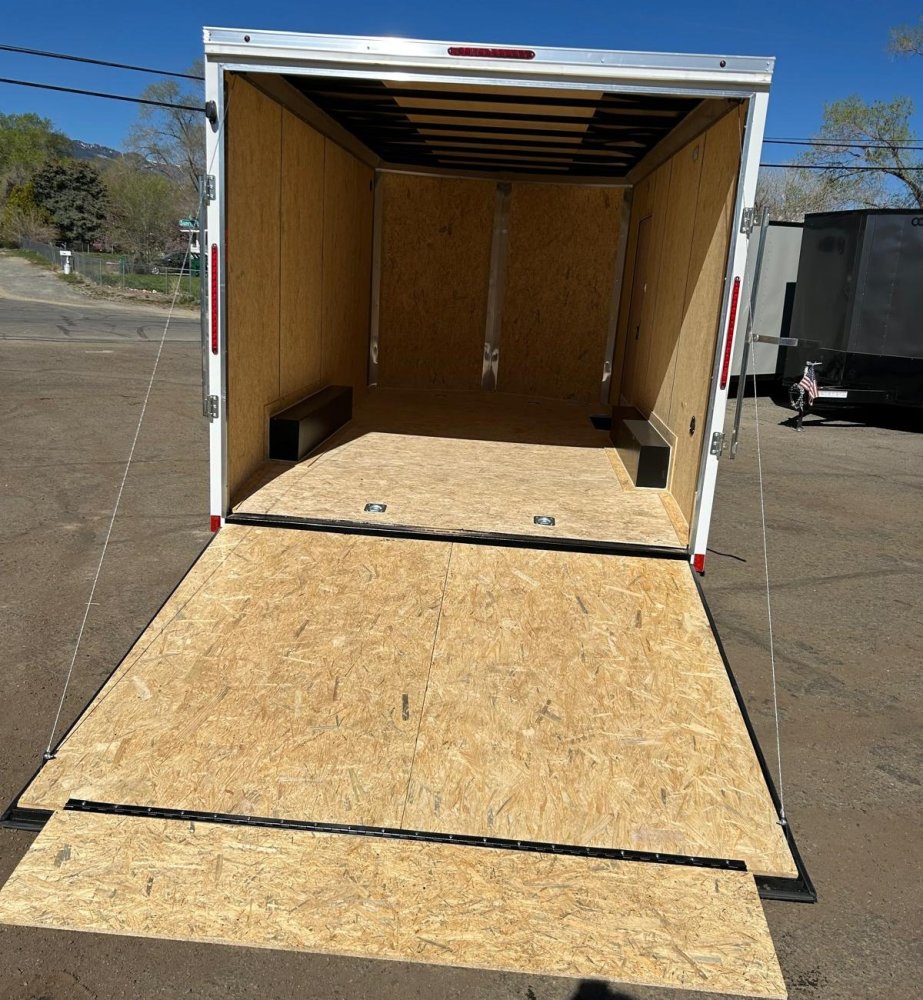 8.5x16 Indigo DLX Flat Top V-Nose Enclosed Car Hauler for Sale | Carson City, NV
