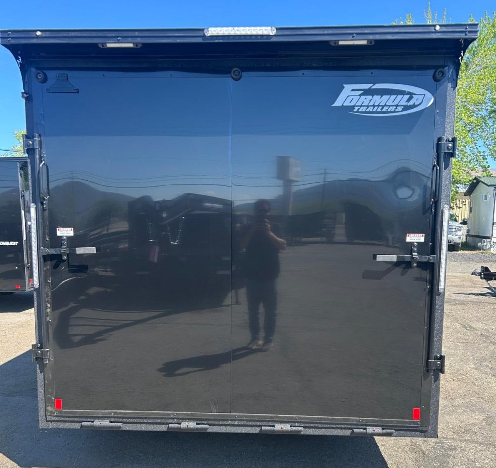 8.5x20 Conquest SE Flat Top Sloped V-Nose Enclosed Car Hauler - 10K GVWR - Black/Black | Carson City