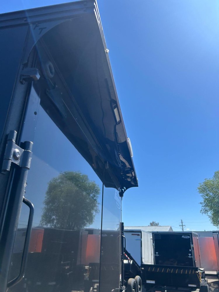 8.5x20 Conquest SE Flat Top Sloped V-Nose Enclosed Car Hauler - 10K GVWR - Black/Black | Carson City