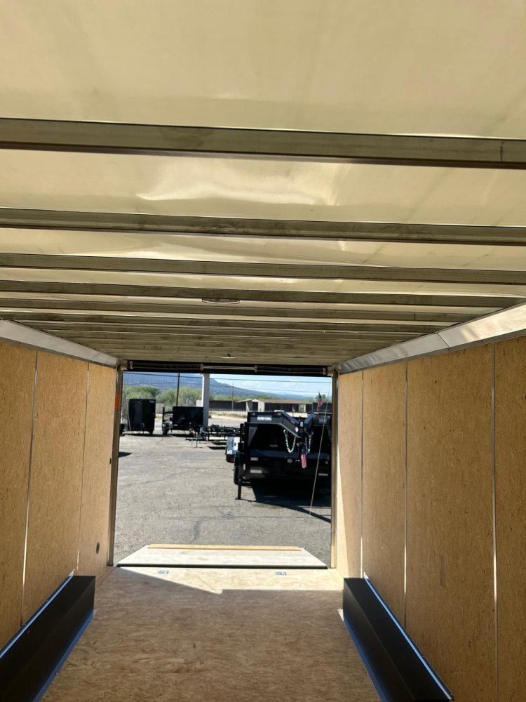8.5x20 Conquest SE Flat Top Sloped V-Nose Enclosed Car Hauler - 10K GVWR - Black/Black | Carson City