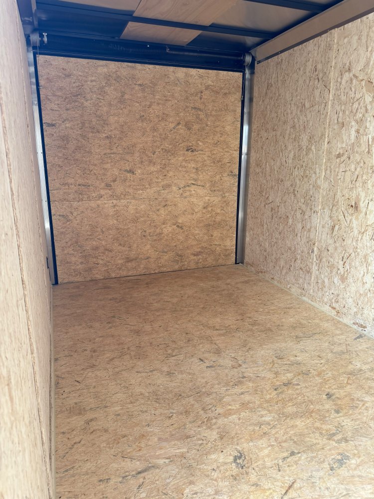 7x14 LOOK DLX Enclosed Cargo Trailer - 7K GVWR - Silver - Flat Top V-Nose