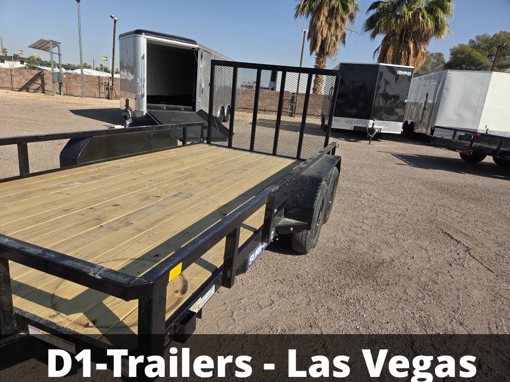 7x14 Sure-Trac Tube Top Utility Trailer - 7,000 lb GVWR