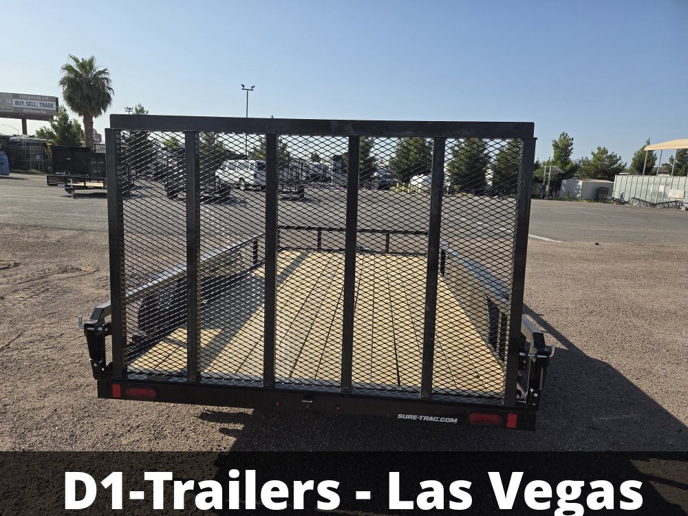 7x14 Sure-Trac Tube Top Utility Trailer - 7,000 lb GVWR