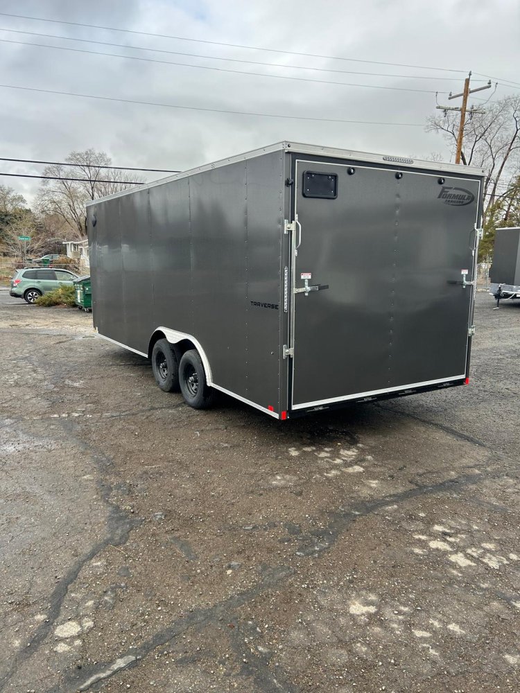 8.5x20 Traverse Flat Top V-Nose Car Hauler - Charcoal | 10K GVWR | For Sale in Carson City, NV