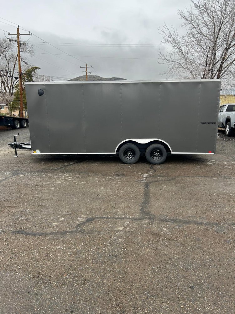 8.5x20 Traverse Flat Top V-Nose Car Hauler - Charcoal | 10K GVWR | For Sale in Carson City, NV