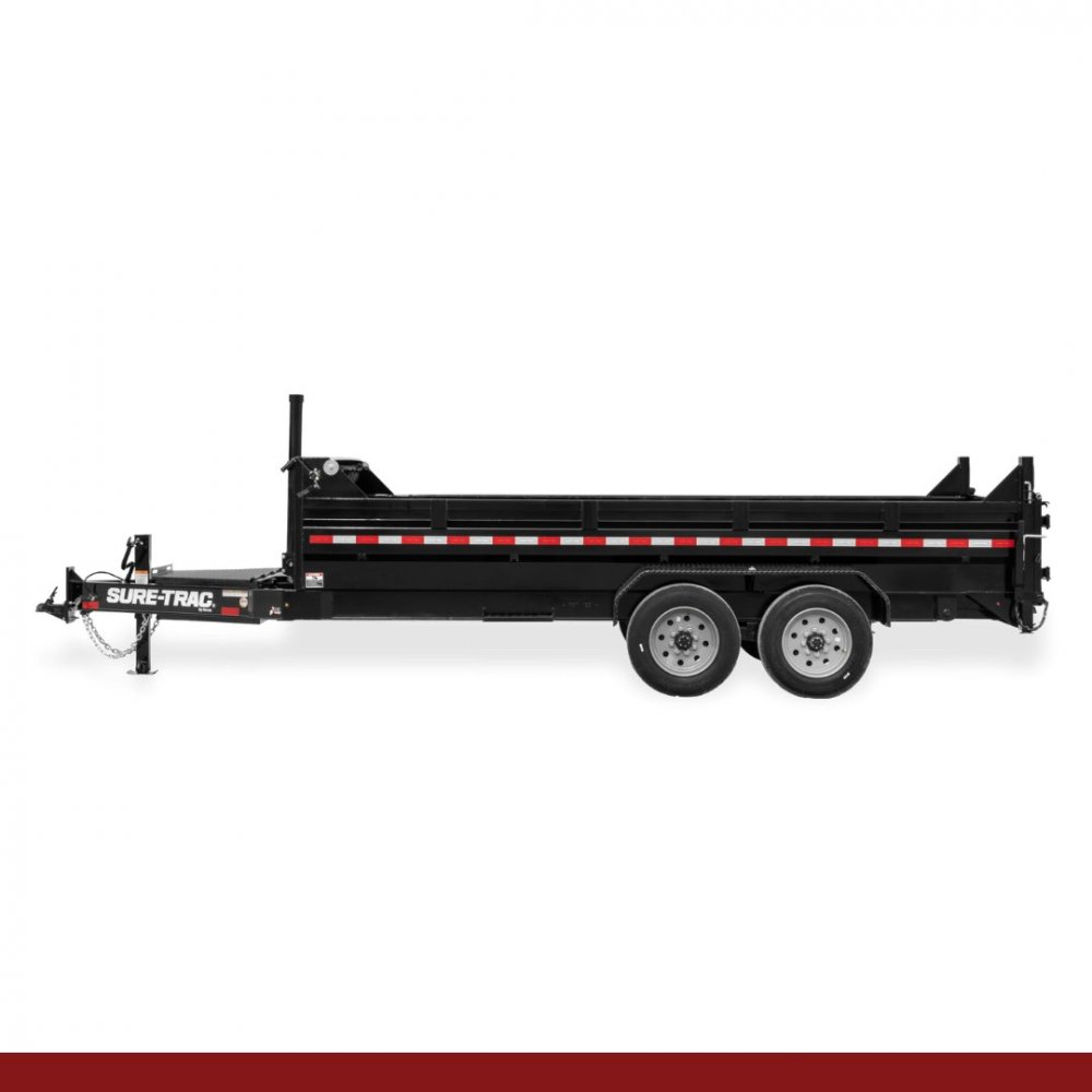 7 X 14 Sure-Trac Pro Series Telescopic Dump Trailer 15.4K