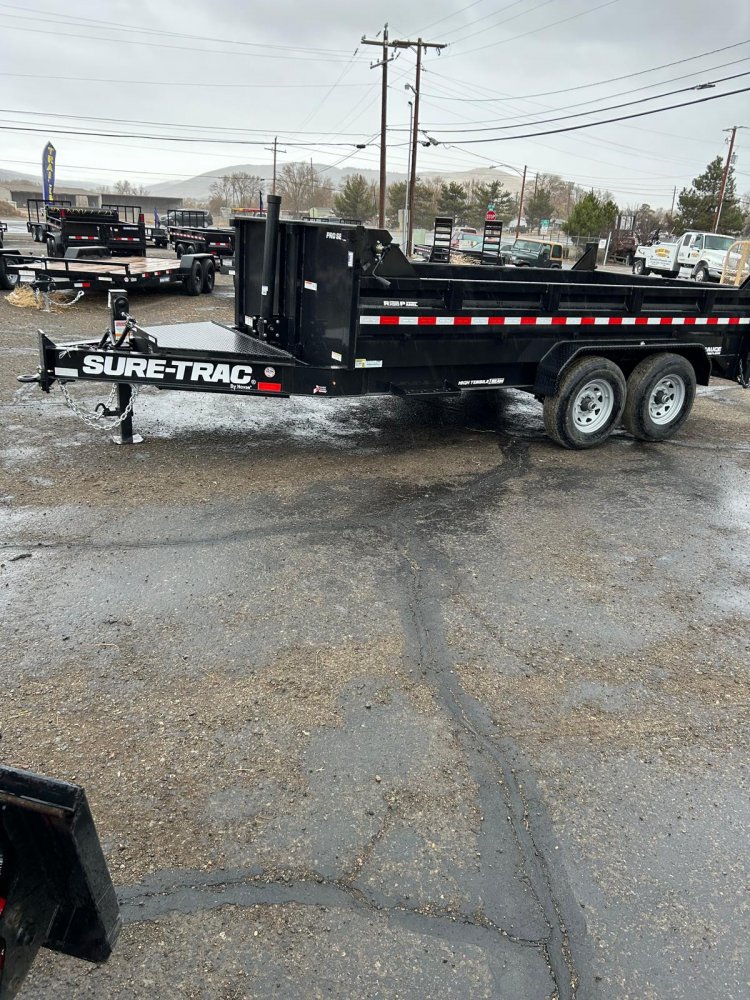 7 X 14 Sure-Trac Pro Series Telescopic Dump Trailer 15.4K