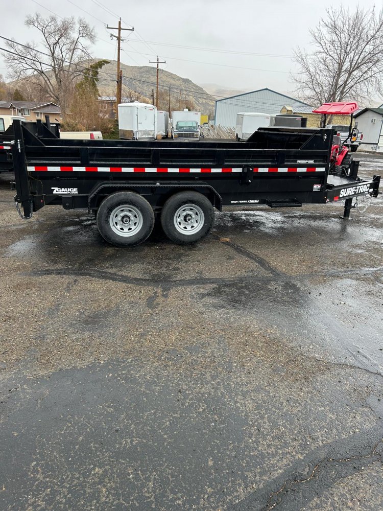 7 X 14 Sure-Trac Pro Series Telescopic Dump Trailer 15.4K