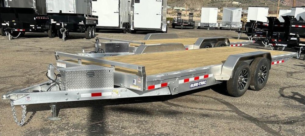 7x20 Sure-Trac Aluminum Power Tilt Trailer - 14K GVWR