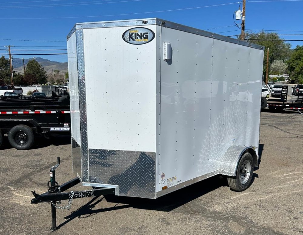 6x10 Cargo King Enclosed Trailer - White | For Sale in Nevada