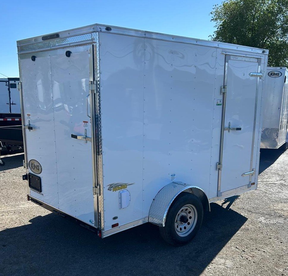 6x10 Cargo King Enclosed Trailer - White | For Sale in Nevada