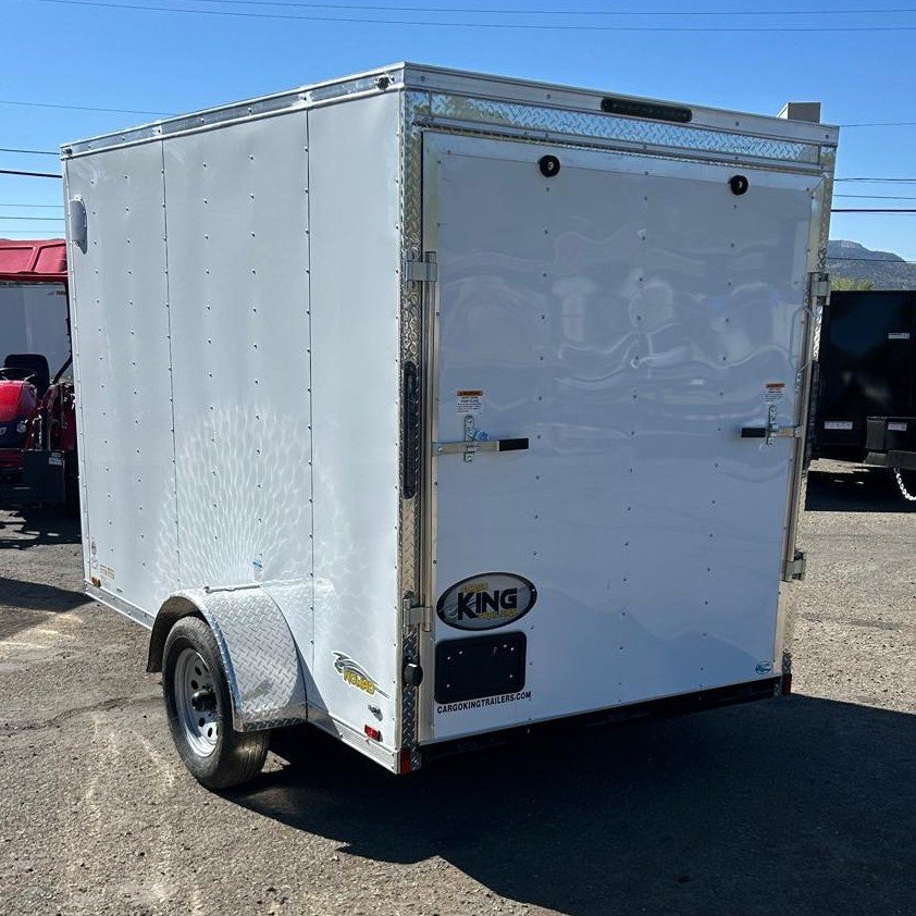 6x10 Cargo King Enclosed Trailer - White | For Sale in Nevada
