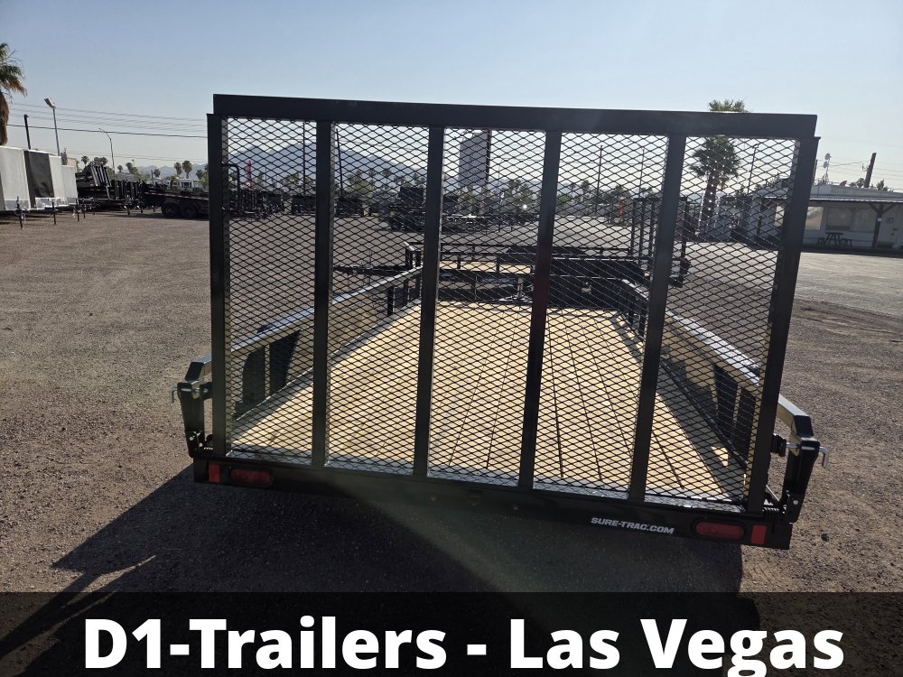 7x14 Sure-Trac Tube Top Utility Trailer - 7,000 lb GVWR