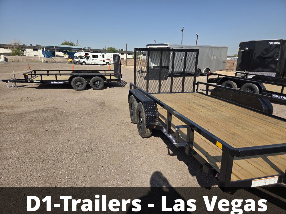 7x14 Sure-Trac Tube Top Utility Trailer - 7,000 lb GVWR