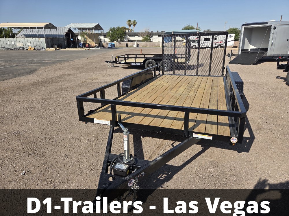 7x14 Sure-Trac Tube Top Utility Trailer - 7,000 lb GVWR