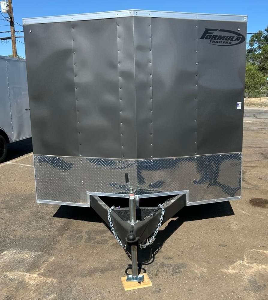 8.5x24 Traverse Flat Top V-Nose Car Hauler - Charcoal | 10K GVWR | D1 Trailers Carson City, NV