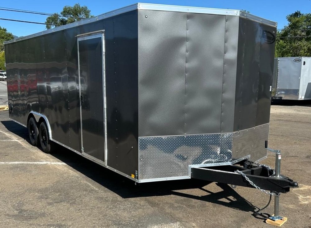 8.5x24 Traverse Flat Top V-Nose Car Hauler - Charcoal | 10K GVWR | D1 Trailers Carson City, NV