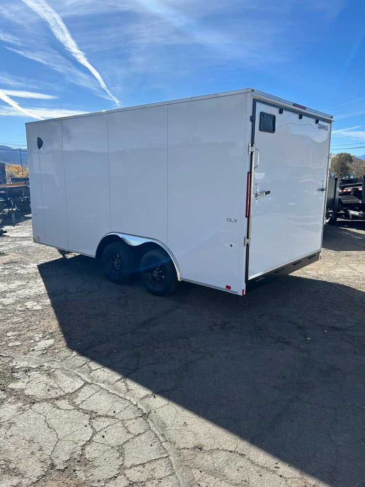 8.5x16 Indigo DLX Flat Top V-Nose Enclosed Car Hauler for Sale | Carson City, NV