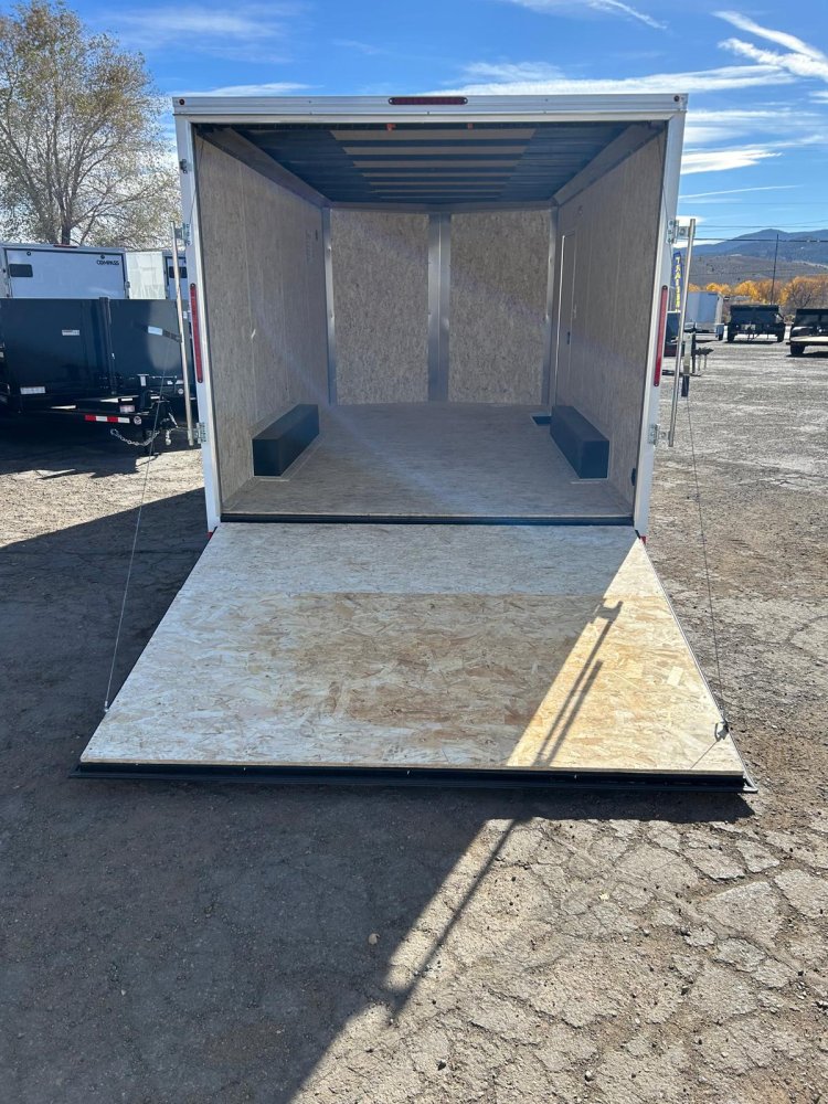 8.5x16 Indigo DLX Flat Top V-Nose Enclosed Car Hauler for Sale | Carson City, NV