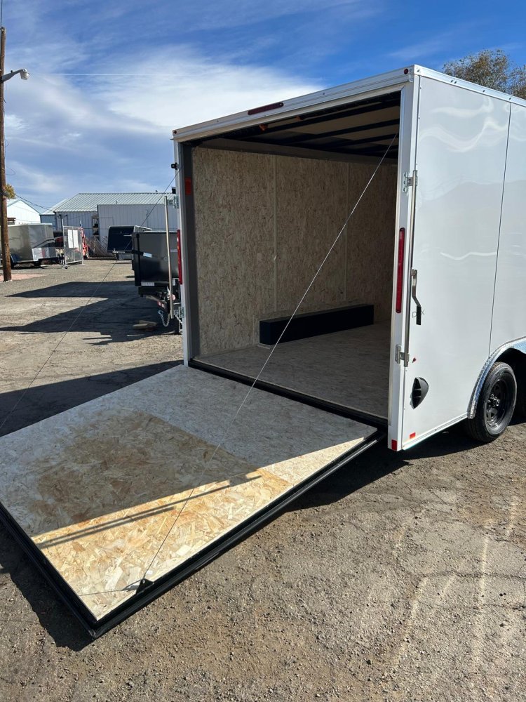 8.5x16 Indigo DLX Flat Top V-Nose Enclosed Car Hauler for Sale | Carson City, NV